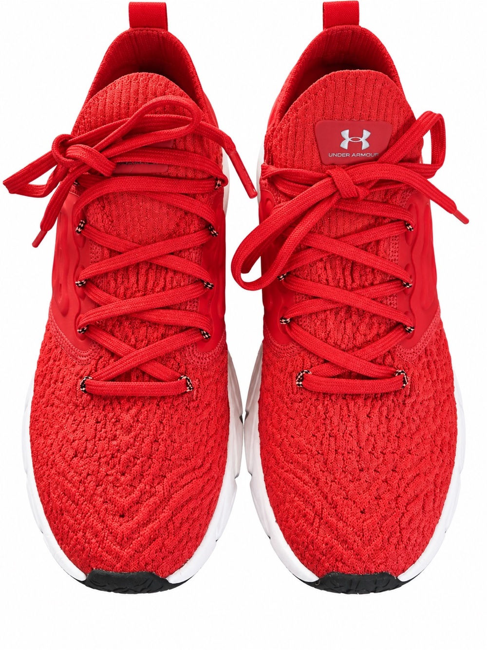 Under Armour Red Knit Athletic Running Shoes